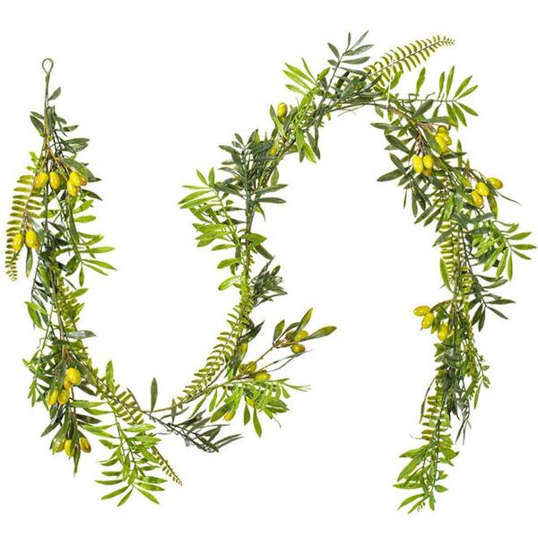 6' Artificial Mixed Olive Leaf Garland