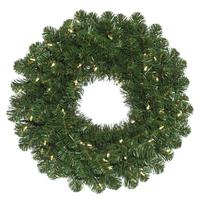 Vickerman 24" Oregon Fir 50 Light Battery Operated Artificial Christmas Wreath