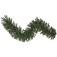 Vickerman 9' x 14" Green Oregon Artificial Christmas Garland
