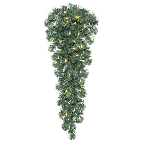 36" Oregon Fir 70 Light Warm White Artificial Christmas Teardrop