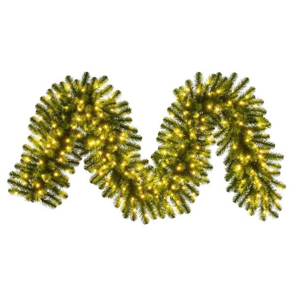 9' x 18" Artificial 200 Watt Deluxe Sequoia 200 Light Garland