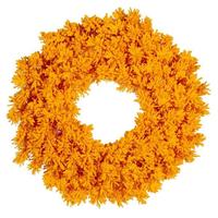 Vickerman 36" Flocked Yellow 260 Tip Artificial Unlit Christmas Wreath