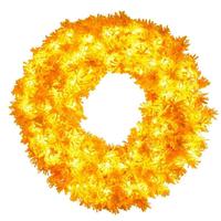 Vickerman 36" Yellow 100 LED Lights Prelit Artificial Christmas Wreath