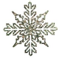 Vickerman 9" Dark Green Shiny Snowflake Christmas Ornament (2 Pack)