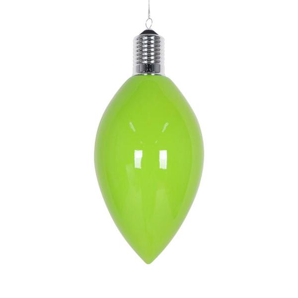15.5" Light Green Enamel C9 Bulb Ornament