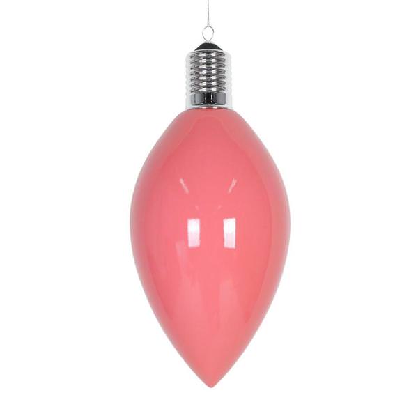 15.5" Pink Enamel C9 Bulb Ornament