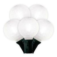 Vickerman 12' 12 Light G40 Candelabra Screw Base Pure White Iced LED 