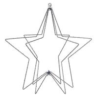 Vickerman 18" 180 lights Warm White LED Five Point Star Steel Wire Silhouette Light