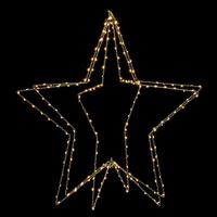 Vickerman 24" 240 Light Warm White Twinkle Five Point Star LED Silhouette Light