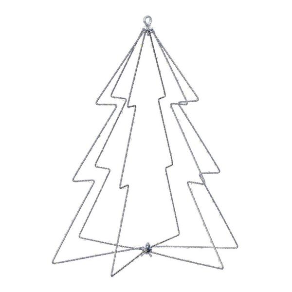 180 Light Warm White Twinkle LED Steel Wire Tree Silhouette Light