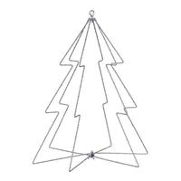 Vickerman 180 Light Warm White Twinkle LED Steel Wire Tree Silhouette Light