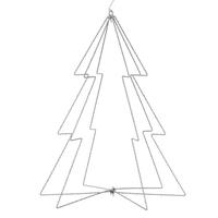 Vickerman 24" 240 Light Warm White Steel Wire LED Tree Silhouette Light