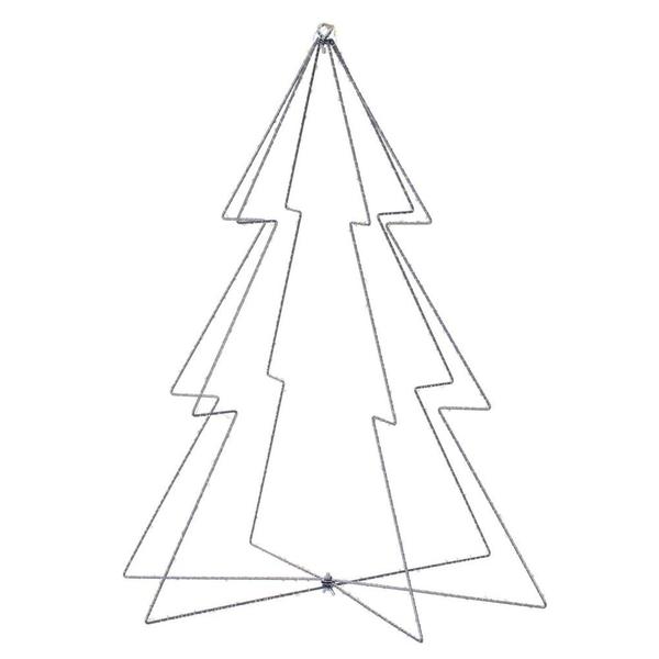 30" 300 Light Warm White Twinkle LED Tree Silhouette Light