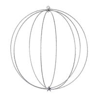 Vickerman 18" 240 Light Warm White Twinkle Steel Wire LED Ball Silhouette Light