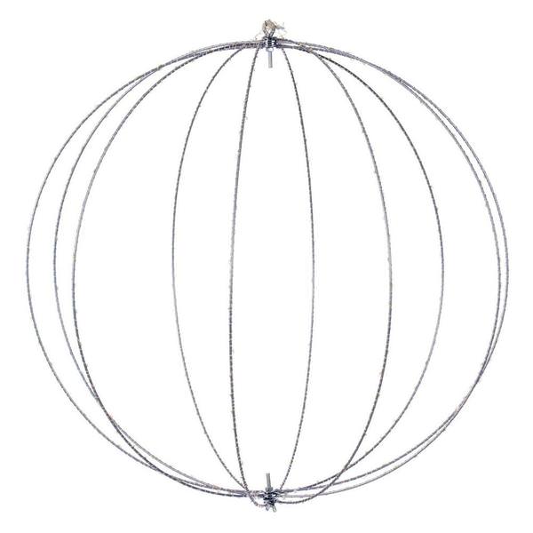 24" - 400 Light Warm White Steel Wire LED Ball Silhouette Light