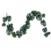 Vickerman 6' Artificial Green Monstera Garland