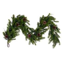 Vickerman 6' x 12" Artificial Pine Unlit Garland with Cones