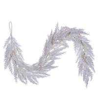 Vickerman 4' Artificial Ivory Pampas Grass Garland