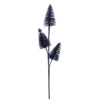 Vickerman 20"  Pewter Glitter Cone Tree Artificial Spray (6 Pack)