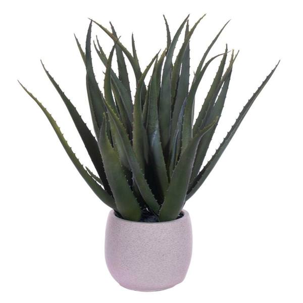 19.5" Green Aloe Artificial Succulent
