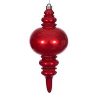 Vickerman 13" Red Candy Glitter Finial Christmas Tree Ornament 