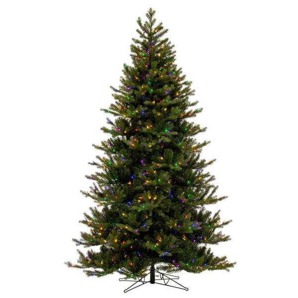 6.5' x 52" Washington Fraser Dura-Lit 550 Multi-Color Light Artificial Christmas Tree 