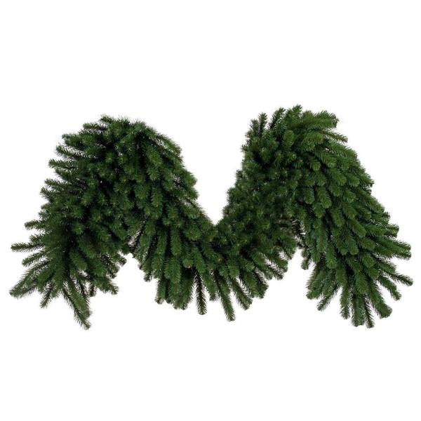 9' x 24" Artificial Deluxe Sequoia Pine Unlit Guage Galvanized Wire Garland 