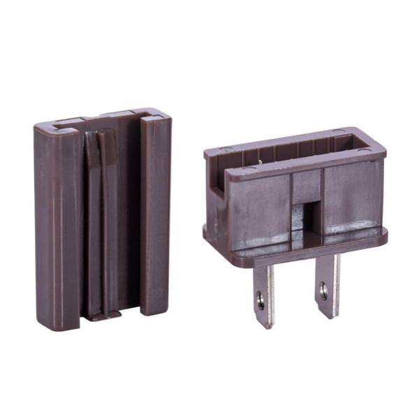 Brown Male Quick Zip Plug (10 Pack) 