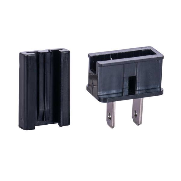 Black Male Quick Zip Plug (10 Pack) 