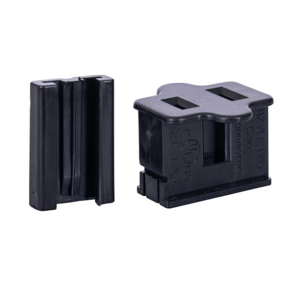 Black Female Slide On Plug Inline (10 Pack) 