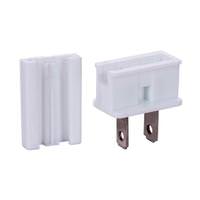 Vickerman White Male Quick Zip Plug (10 Pack) 