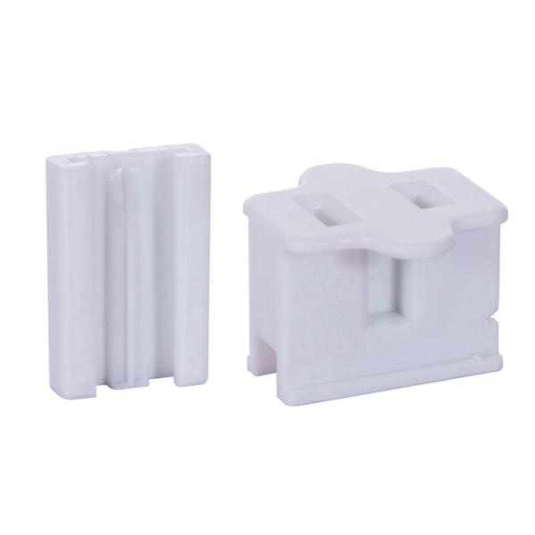 White Female Slide On Plug Inline (10 Pack) 