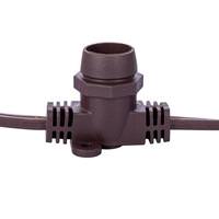 Vickerman 25'x25 Brown Candelabra Screw Base Socket String Set
