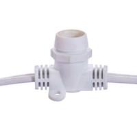 Vickerman 25'x25 White Candelabra Screw Base Socket String Set