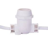 Vickerman 330' x 264 White European Medium Screw Base Socket String Set