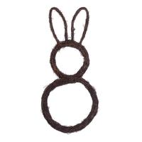 Vickerman 26" Bunny Outline Natural Twig Wreath 
