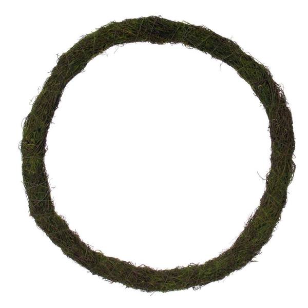 24" Mossy Circular Natural Twig Wreath 