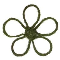 Vickerman 24" Mossy Flower Outline Natural Twig Wreath 