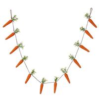 Vickerman 6' Carrot Jute Artificial Unlit Garland 