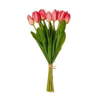 Vickerman 16" Mauve Cream Tulip Artificial Floral Arrangement (2 Pack)