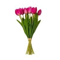 Vickerman 16" Pink Cream Tulip Artificial Floral Arrangement (2 Pack)