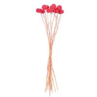 Vickerman 16-20" Pink Craspedia Natural Preserved Flower Bundle