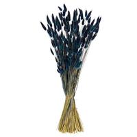 Vickerman 24" Dark Blue Bunny Tail Lagurus Dried Foliage