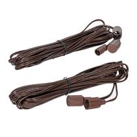 Vickerman 25' Brown Coaxial Extension Cord (2 Pack)