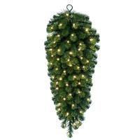 Vickerman 48" Deluxe Sequoia Pine 100 Light Warm White Artificial Christmas Teardrop
