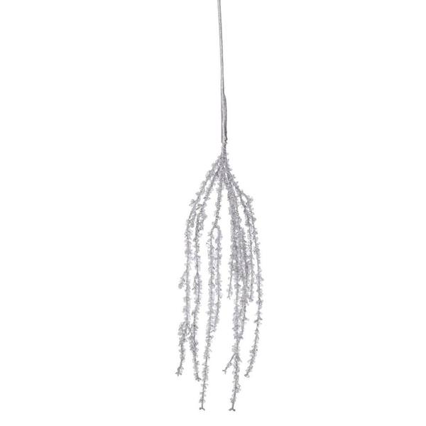 35" Silver Hanging Ice Artificial Christmas Spray (2 Pack)
