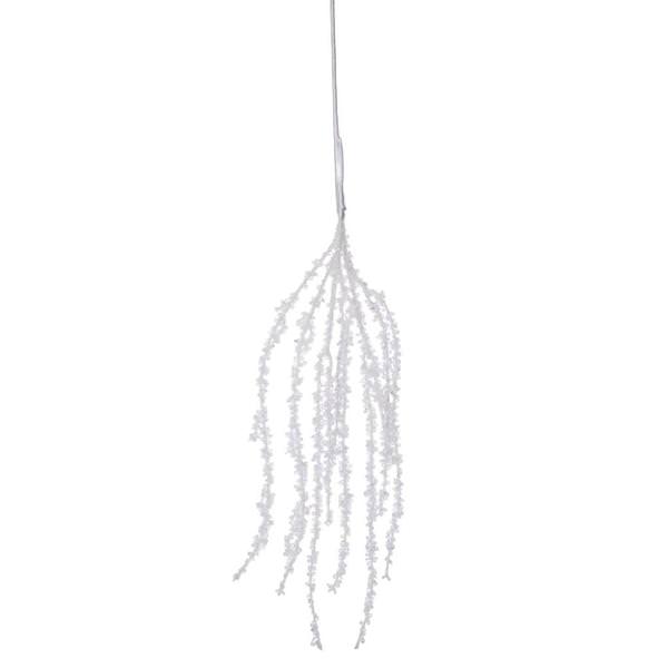 35" White Hanging Ice Artificial Christmas Spray (2 Pack)