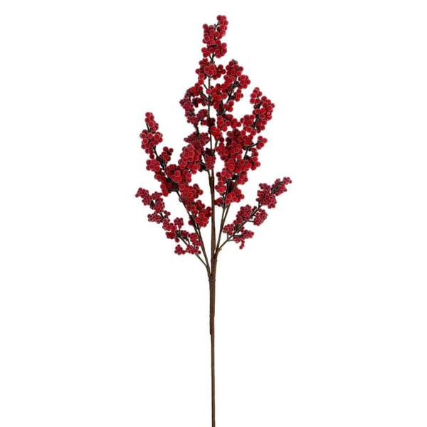 25" Red Ice Berry Artificial Christmas Spray (2 Pack)