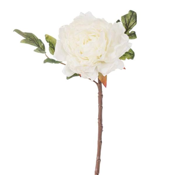 16.5" Cream Peony Stem (3 Pack)