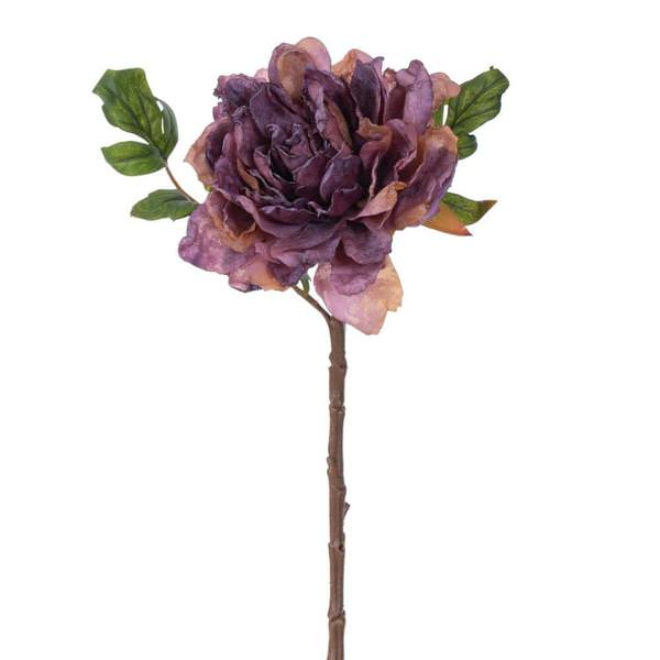 16.5" Purple Peony Stem (3 Pack)